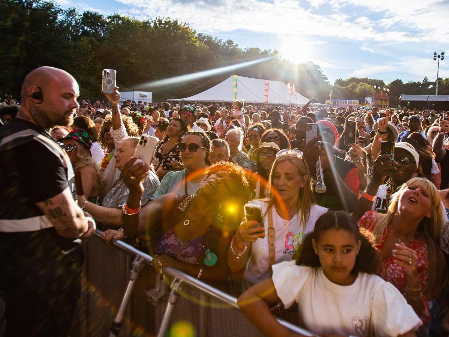 Image of the crowd from an event Urban Circle has organised from a stage point of view.